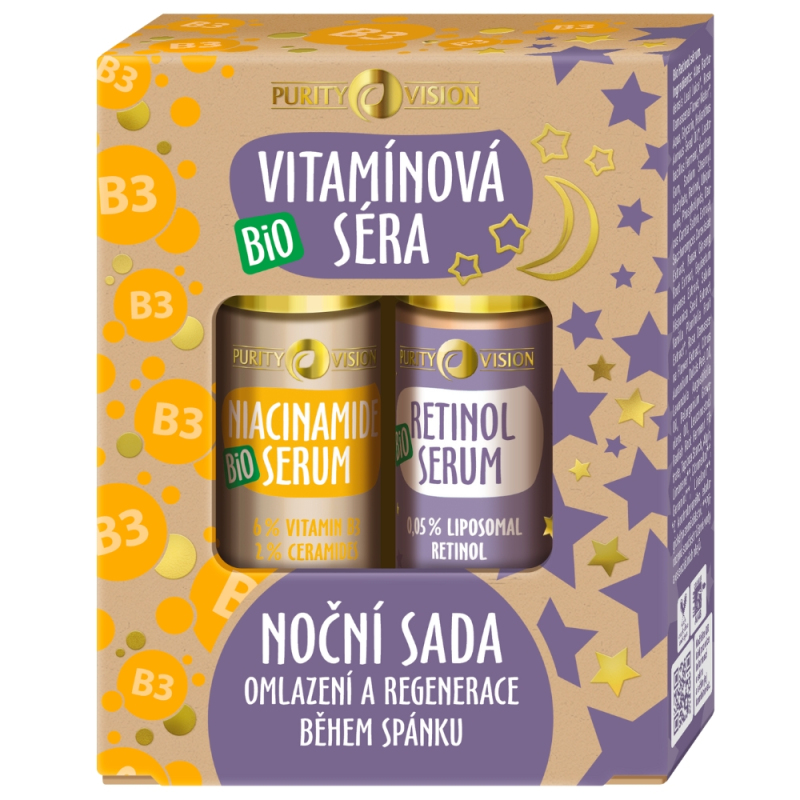 Purity Vision Vitamínová séra - noční sada BIO