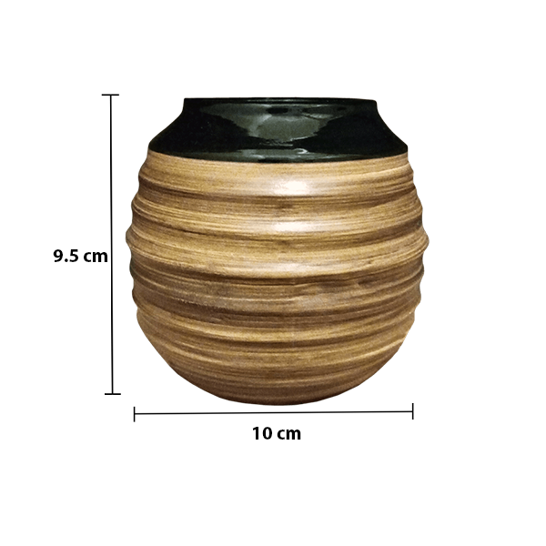 Verde Mate Kalabasa keramická - Matero med - černá glazura Kép