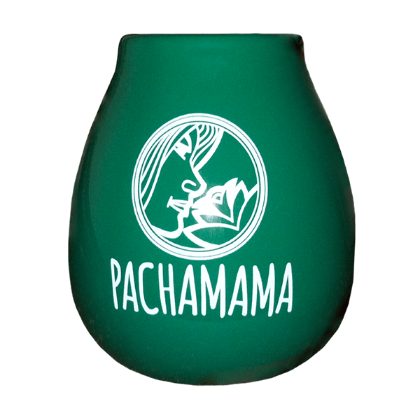 Kalabasa keramická - Zelená s nápisem Pachamama