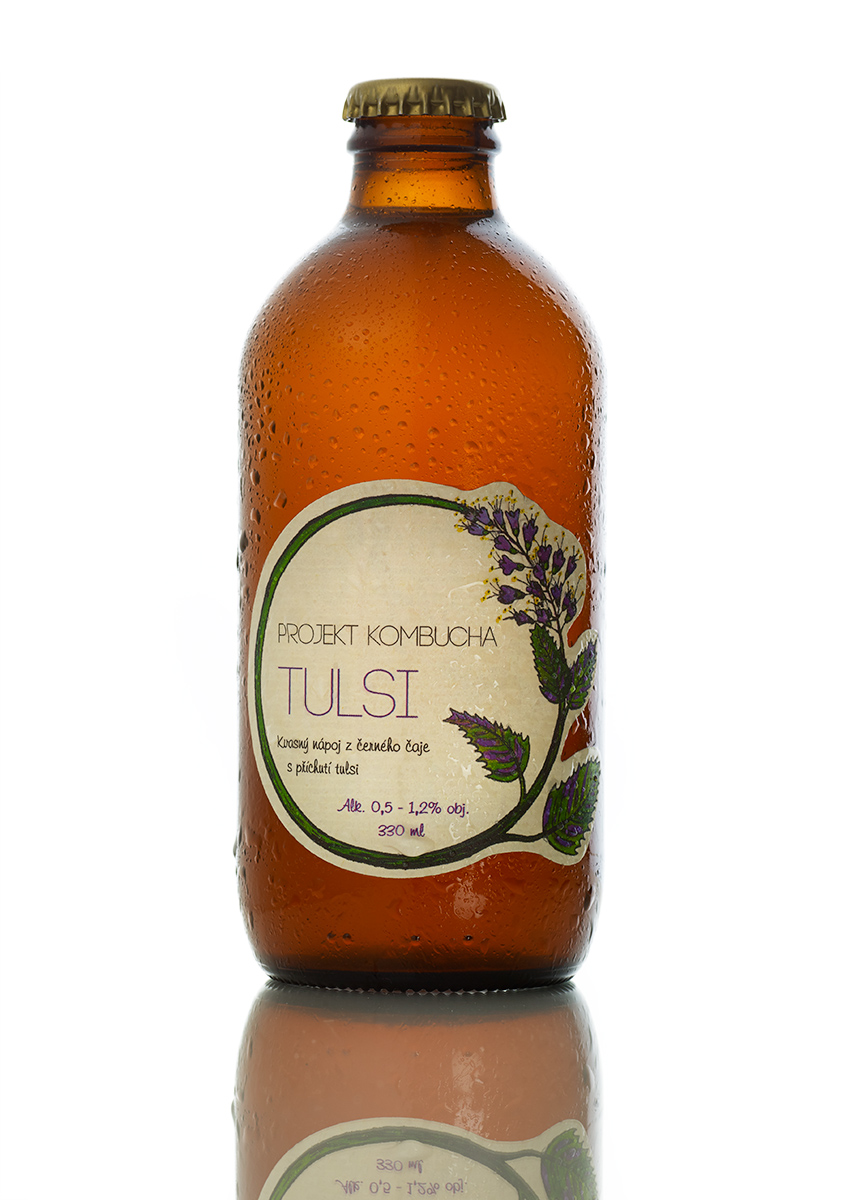 Projekt Kombucha Tulsi bazalka posvátná - plech 330 ml Obrázek
