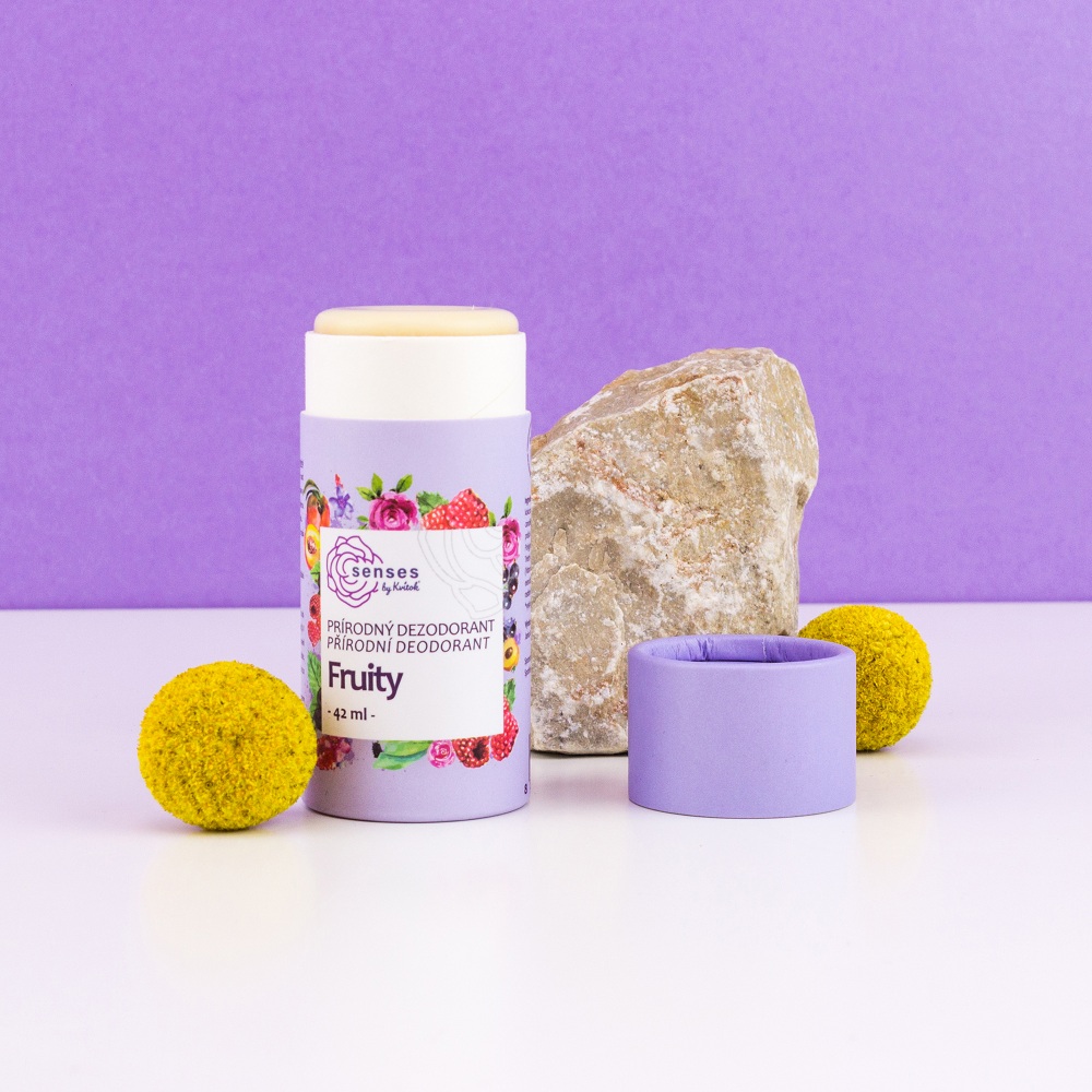 Kvitok Tuhý Deodorant SENSES - Fruity, 42ml Obrázek