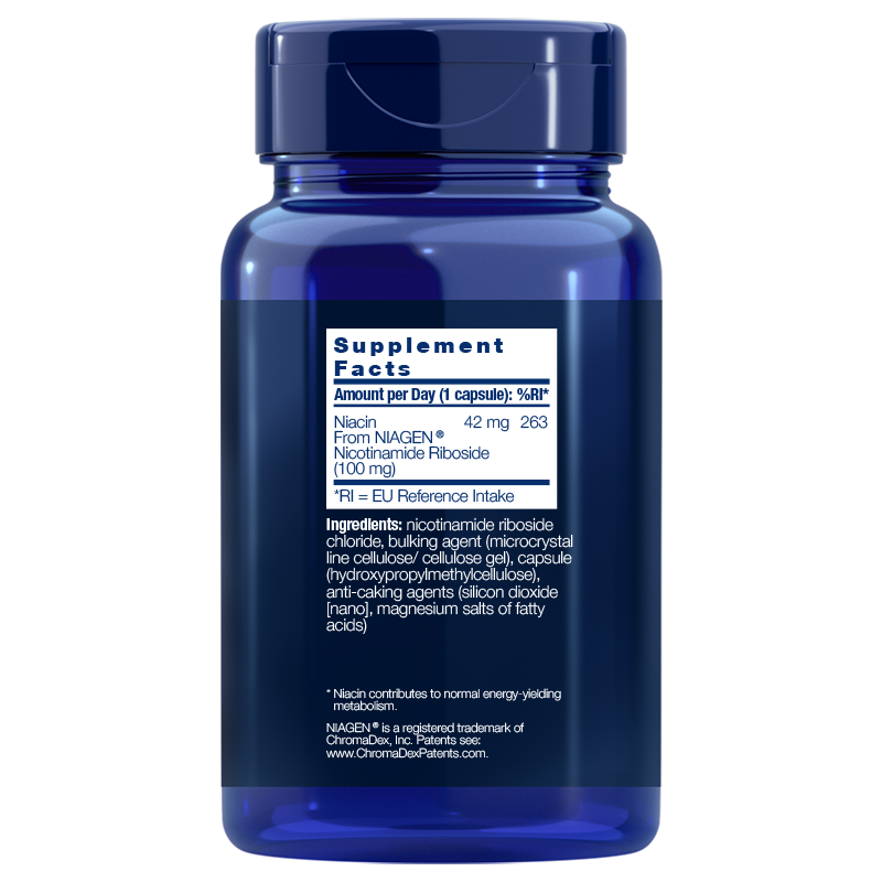 Life Extension NAD+ Cell Formula, Nicotinamide riboside,  100 mg, 30 kapslí Obrázek