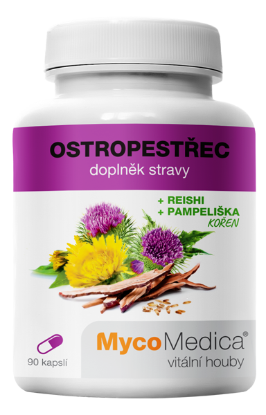 MycoMedica Ostropestřec 90 rostlinných tablet Obrázek