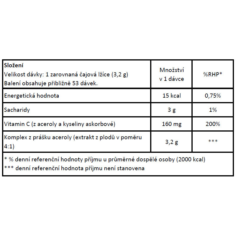 Now® Foods NOW Acerola prášek, přírodní vitamin C, 170 g (6 oz) Obrázek