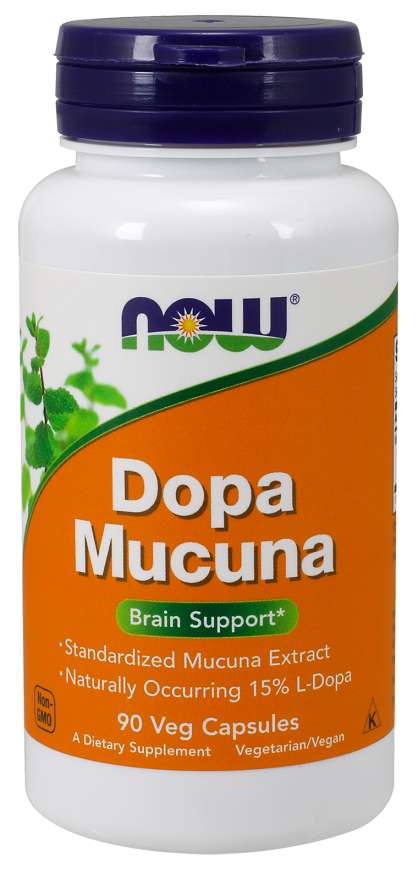 Now® Foods NOW DOPA Mucuna, 90 rostlinných kapslí Obrázek