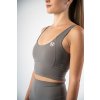BrainMax női sport felső nyakkivágással, szürke