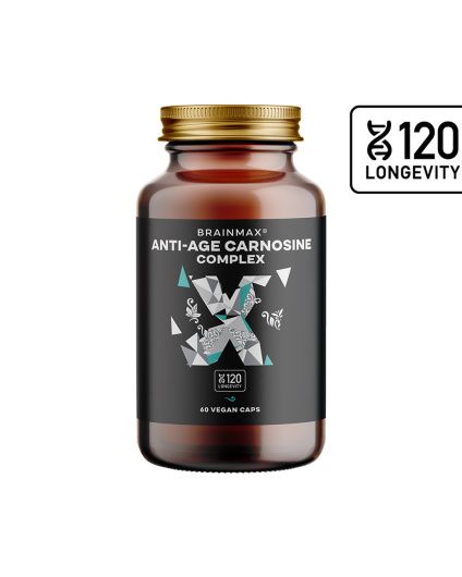 BrainMax Anti-Age Carnosine Complex, complesso di carnosina, 60 capsule