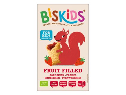 BISkids BIO mekke detske susenky s jahodovym pyre bez pridaneho cukru 33 ovoce 120g