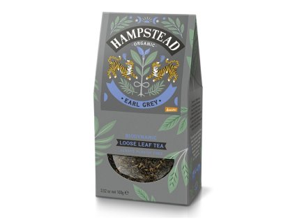 Hampstead Tea London BIO Earl Grey cerny sypany caj s bergamotem 100g