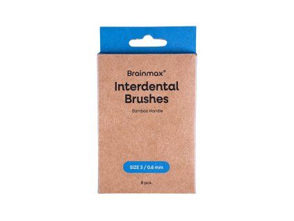 Spazzolini interdentali in bambù BrainMax®, confezione da 8 pezzi.  Cura efficace degli spazi interdentali
