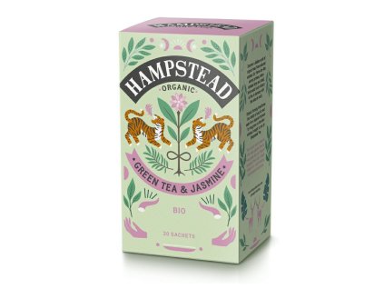 Hampstead Tea London BIO zeleny caj s jasminem a bergamotem 20ks