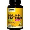 Jarrow Methyl B-12 e Metyl Folate, (vitamina B12 + acido folico, forme attivate), 1000 mcg / 400 mcg, 100 losanghe