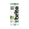 Brite Natural Energy Drink Lemon Lime, bevanda energetica gassata, lime e limone, 330 ml