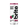 Brite Natural Energy Drink Lampone e Menta, Bevanda energetica gassata, Lampone e menta, 330 ml