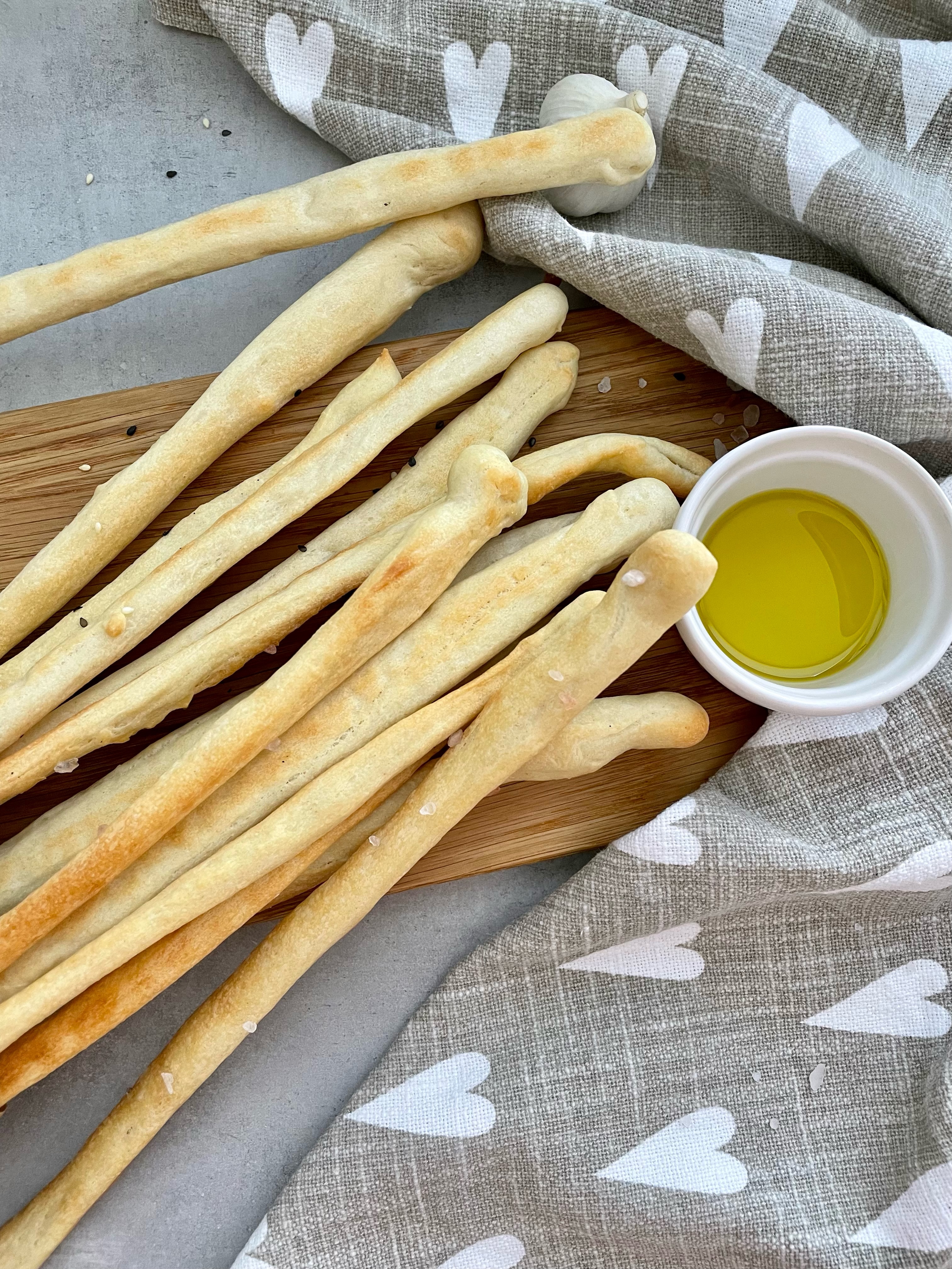 Orkiszowe paluszki grissini