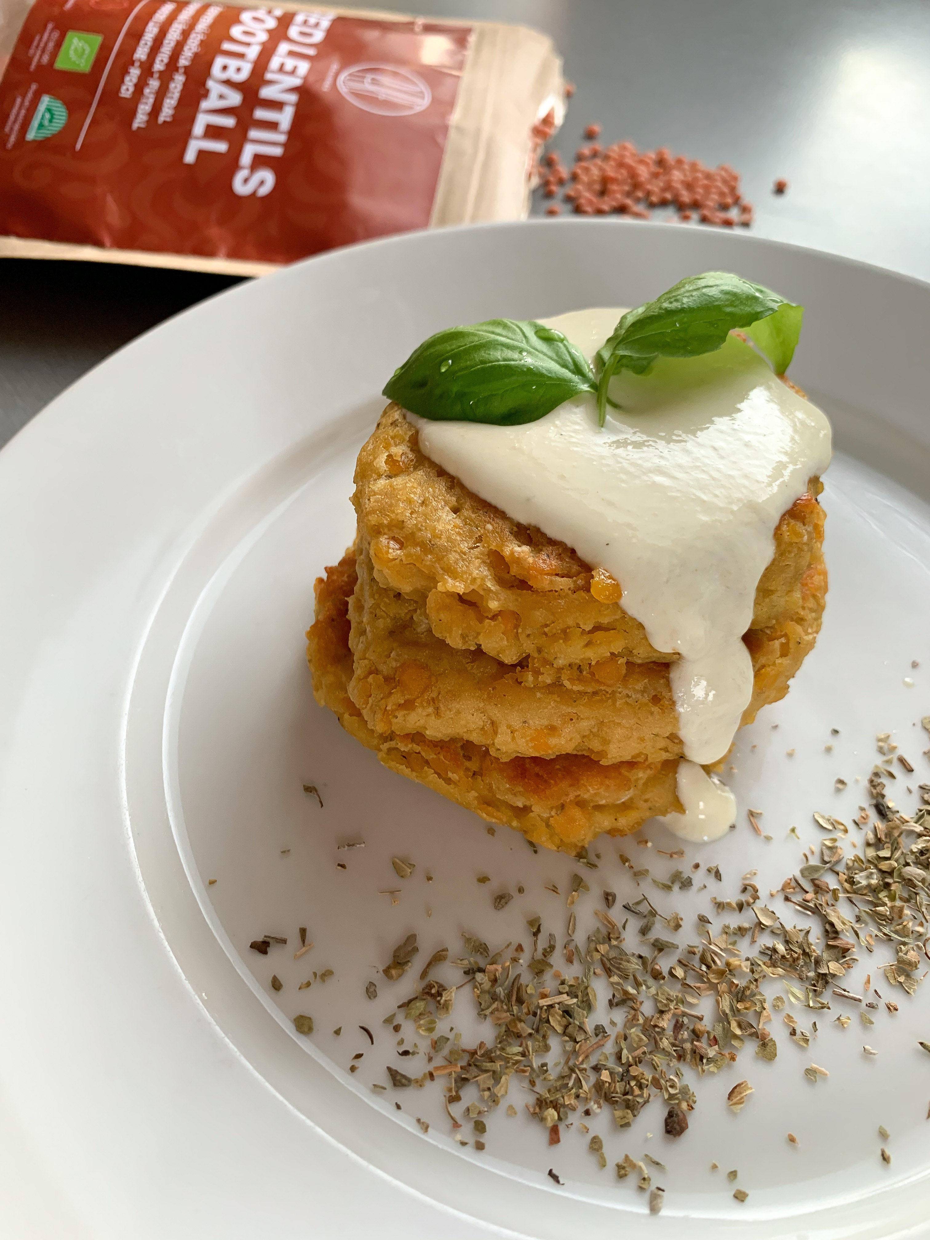 Placki z czerwonej soczewicy