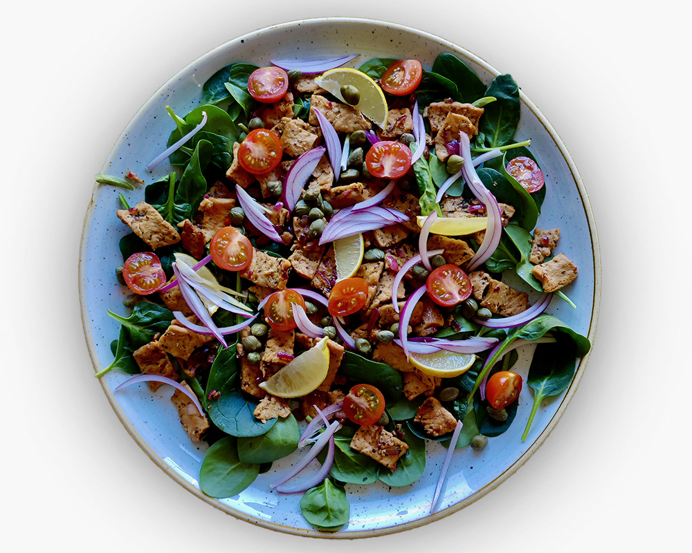 Marynowane wegańskie "mięso" proteinowe