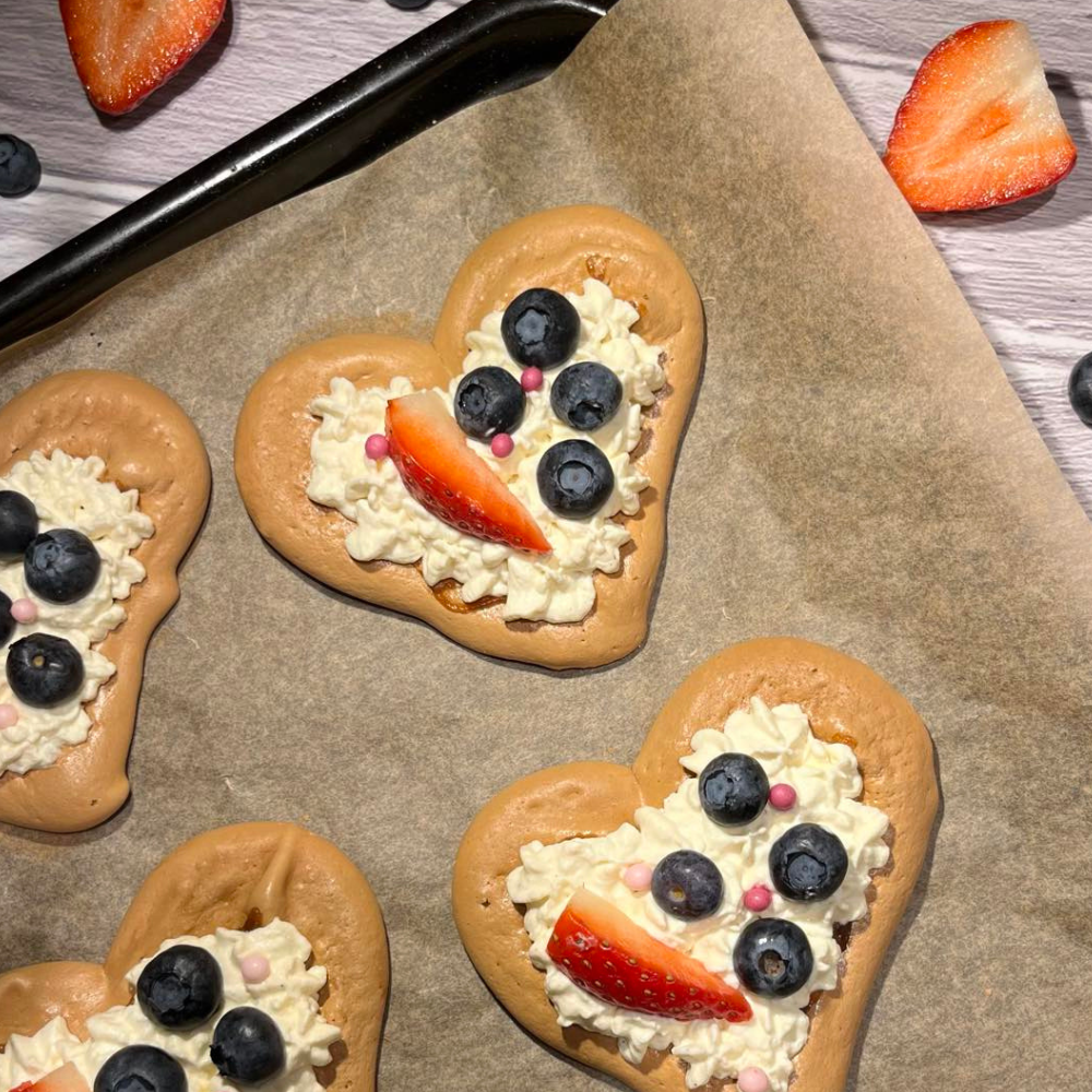 Mini Pavlova serca