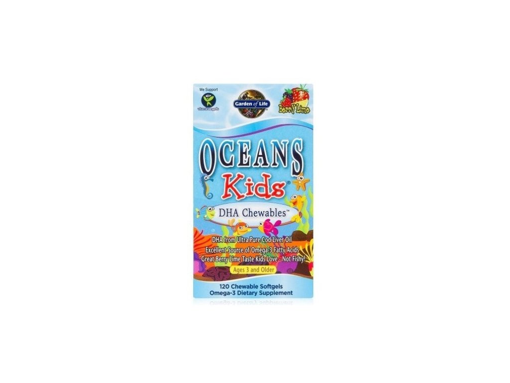 garden of life ocean kids dha omega 3 pro deti 120 tobolek