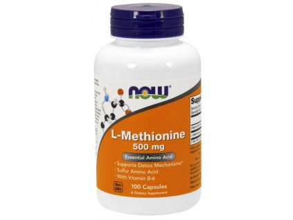 NOW L Methionine, 500mg, 100 rostlinných kapslí