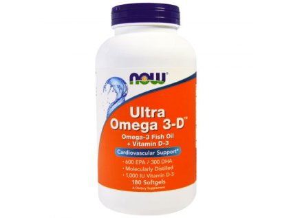 Now Foods Ultra Omega 3 D 180 softgel front