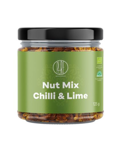 BrainMax Pure® Nut Mix - Chili & Limonka, BIO, 125 g