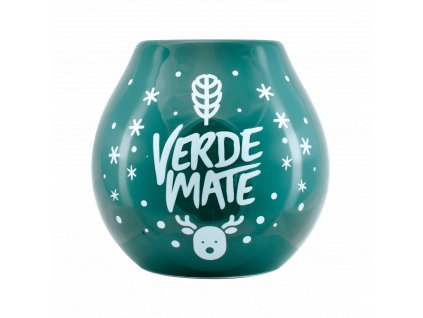 eng pl Ceramic Calabash with Verde Mate logo Winter Time 350ml 9734 2