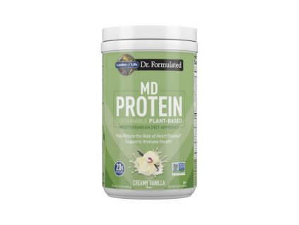dr formulated md protein sustainable plant based vanilla 840g 500x600