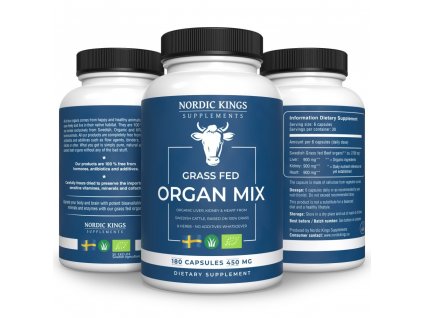 Grass fed organic organ mix size