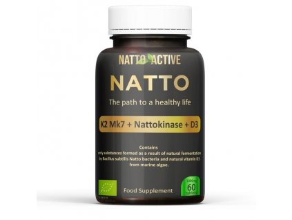 natto active natto k2 mk7 nattokinase d3 60 tablets