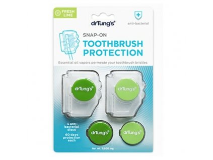 dr tung s snap on toothbrush protection fresh lime 2 in 1