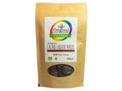 original superfoods biologische cacao liquer paste 300 gram