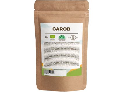 BrainMax Pure Carob (Karob) BIO, 200 g  *Certyfikat CZ-BIO-001
