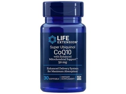 life extension super ubiquinol coq10 with enhanced mitochondrial support 50 mg 30 kapsli original