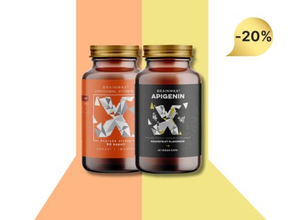 61114 1 brainmax brainmax liposomal vitamin c 500 mg 600 rostlinnych kapsli brainmax apigenin 300 mg 60 kapsli