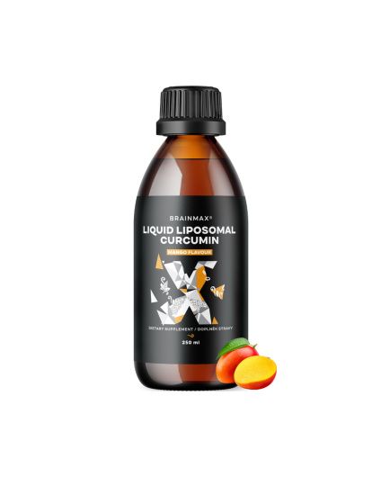 BrainMax Liquid Liposomal Curcumin, Mango, 200 mg, 250 ml