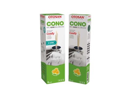 OTOSAN Świece do uszu z woskiem pszczelim i propolisem, 2 szt.  Tradycyjna metoda czyszczenia kanału słuchowego