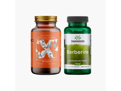 Równowaga Metaboliczna – Berberyna + Liposomalna Witamina C  Zestaw promocyjny suplementów diety