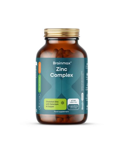 BrainMax Zinc Complex, 100 kapsułek vegan