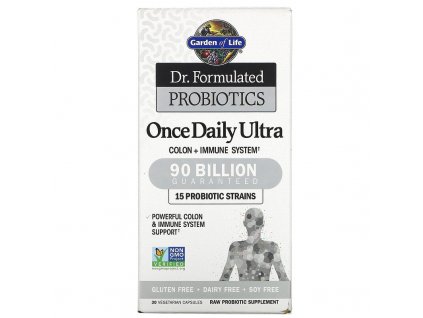 25238 dr formulated probiotics once daily ultra probiotika 90 mld cfu 15 kmenu 30 rostlinnych kapsli