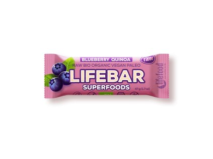 2441 lifefood lifebar plus bio raw boruvkova s quinoou 47g