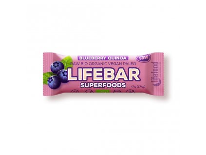 2441 lifefood lifebar plus bio raw boruvkova s quinoou 47g