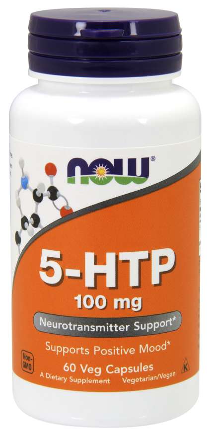 Now® Foods NOW 5-HTP, 100 mg, 60 rostlinných kapslí