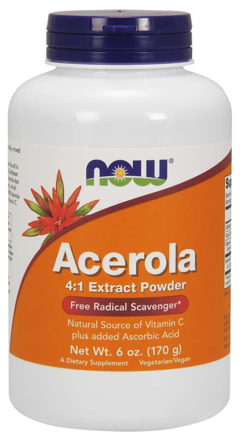 Now® Foods NOW Acerola prášek, přírodní vitamin C, 170 g (6 oz)