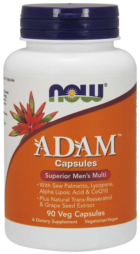 Now® Foods NOW Adam, Multivitamin pro muže, 90 rostlinných kapslí Obrázek