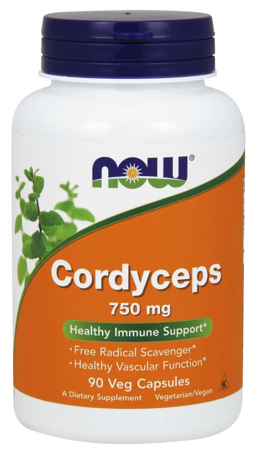 Now® Foods NOW Cordyceps 750 mg (Organic), 90 kapslí Obrázek
