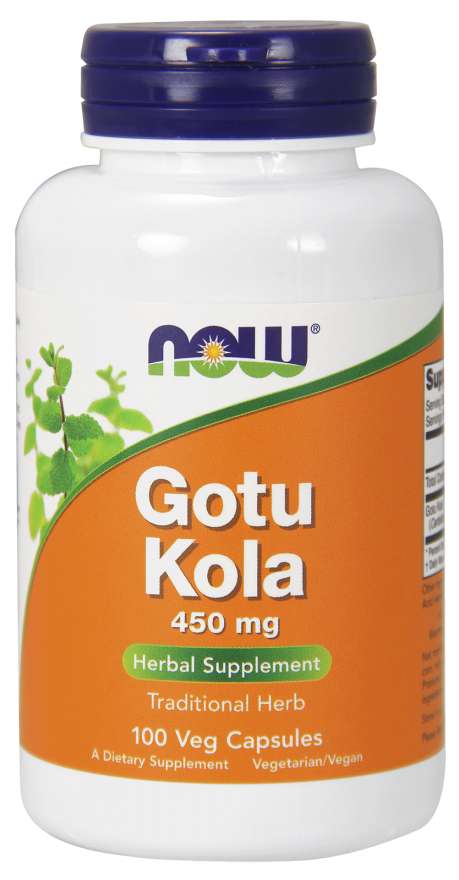 Now® Foods NOW Gotu Kola, 450 mg, 100 rostlinných kapslí Obrázek