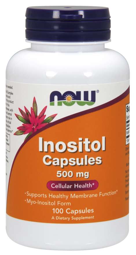 Now® Foods NOW Inositol (myo-inositol), 500 mg, 100 kapslí Obrázek