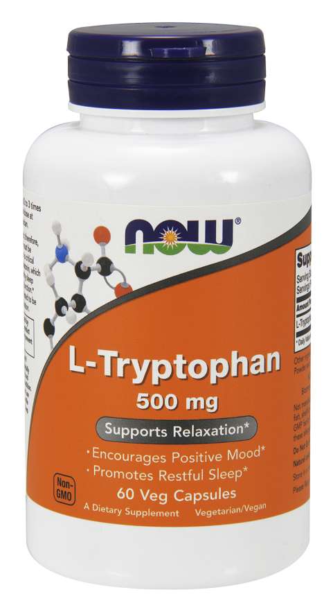 Now® Foods NOW L-Tryptofan 500 mg, 60 rostlinných kapslí Obrázek