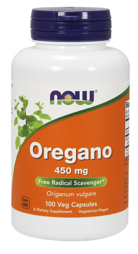 NOW® Foods MOST Oregano, Oregánó 450 mg, 100 növényi kapszula